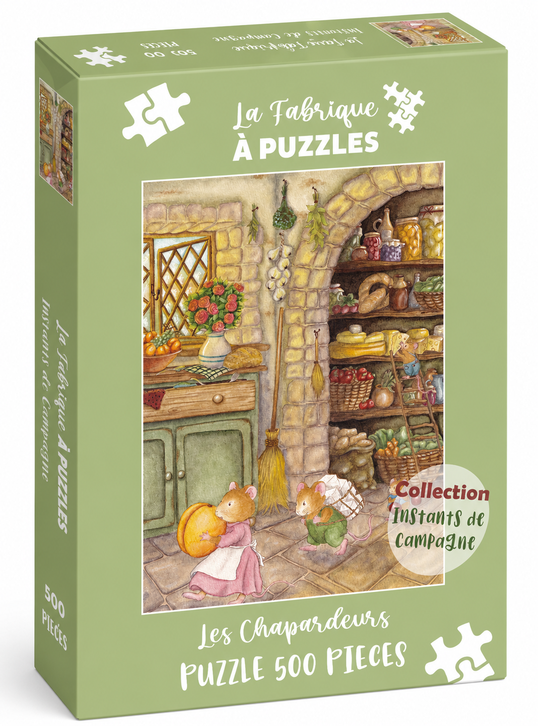 Puzzle illustré 500 pièces Cosy del Cottage "Les Chapardeurs"
