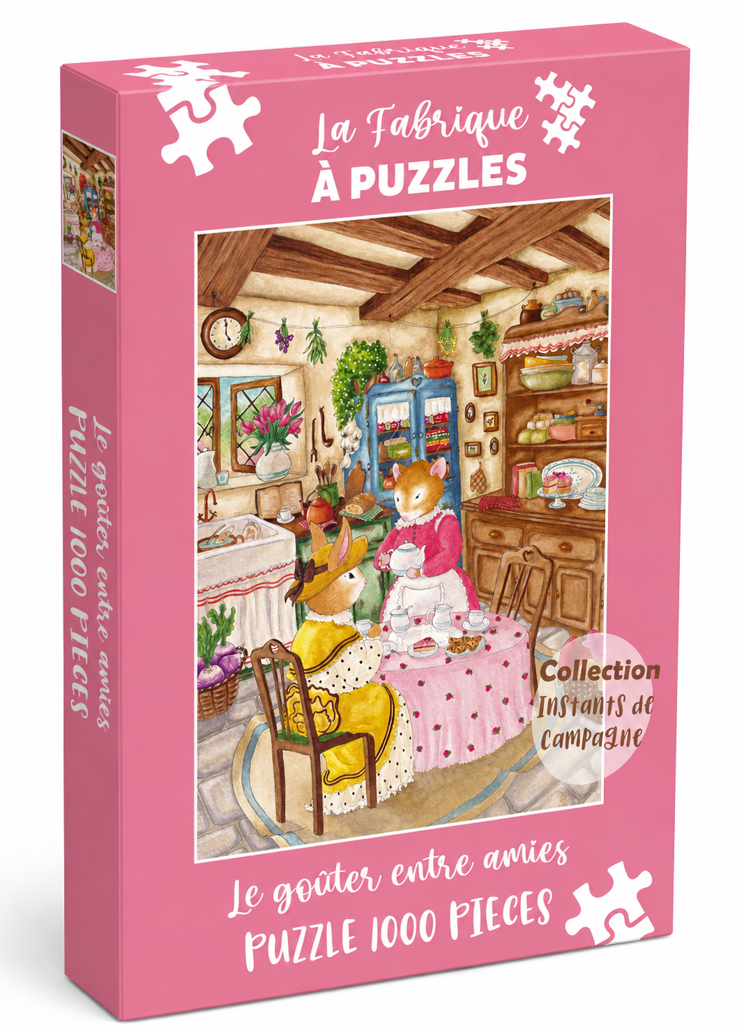 Puzzle illustré 1000 pièces Cosy del Cottage "Le goûter entre amies"