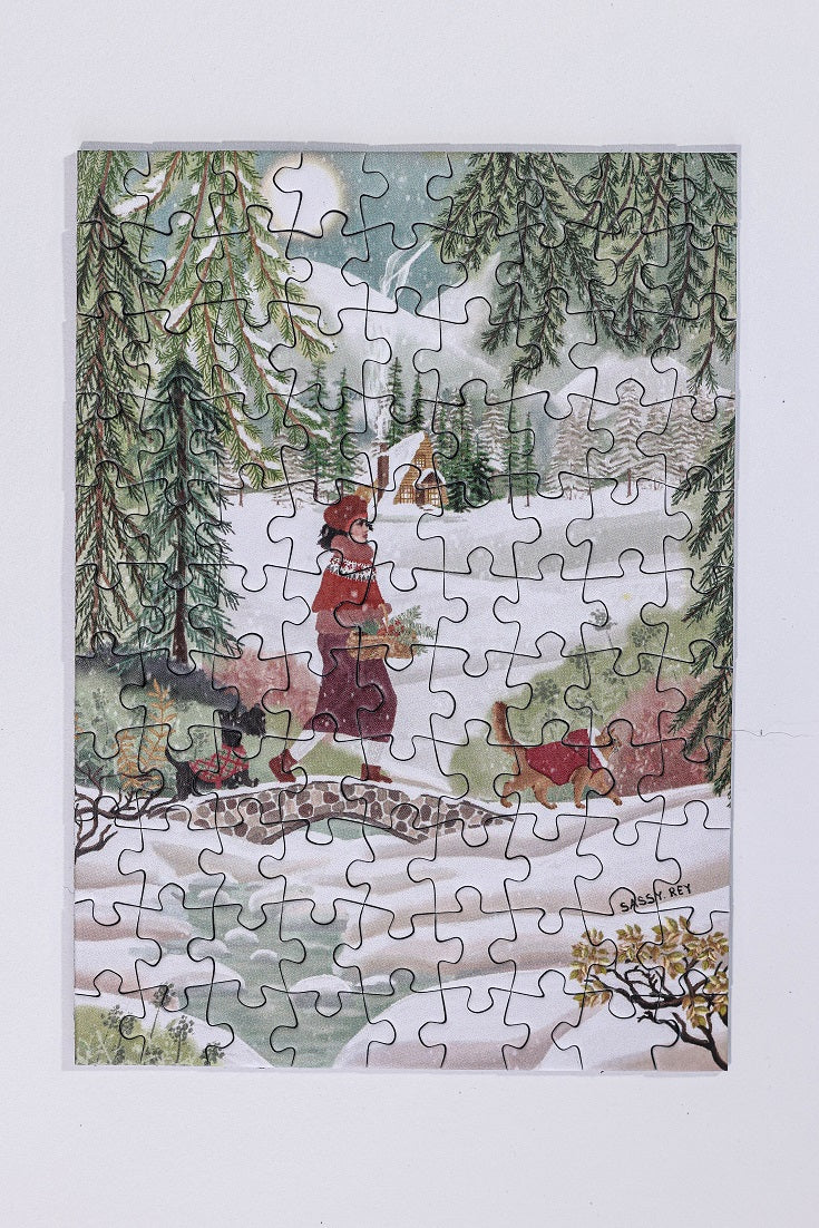 “Winter foraging” by Les minis de RoseWillie and La Fabrique, 99 pieces