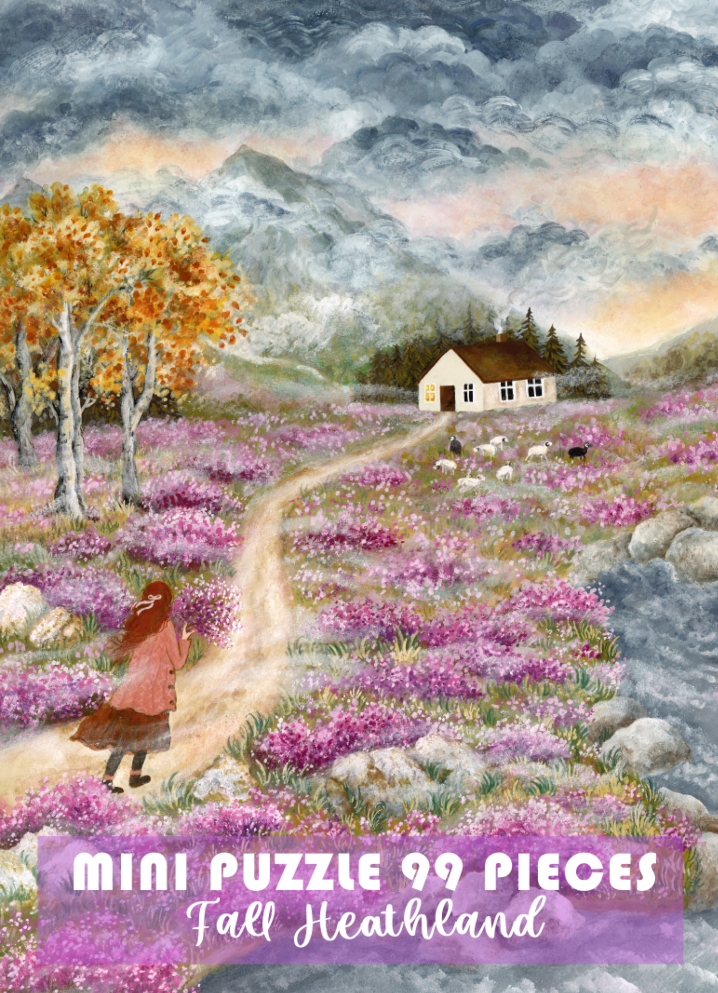 Mini Puzzle 99 pièces "Fall Heathland" par Asia Spettel