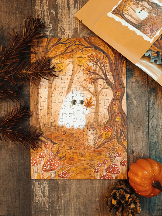 99 piece puzzle "Promenade de Mr Ghost" by Sérénitam