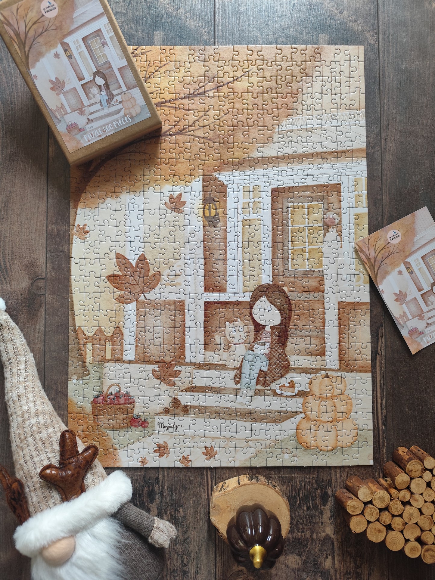 Puzzle "Sous le porche" 500 pièces par Atelier mignolyne