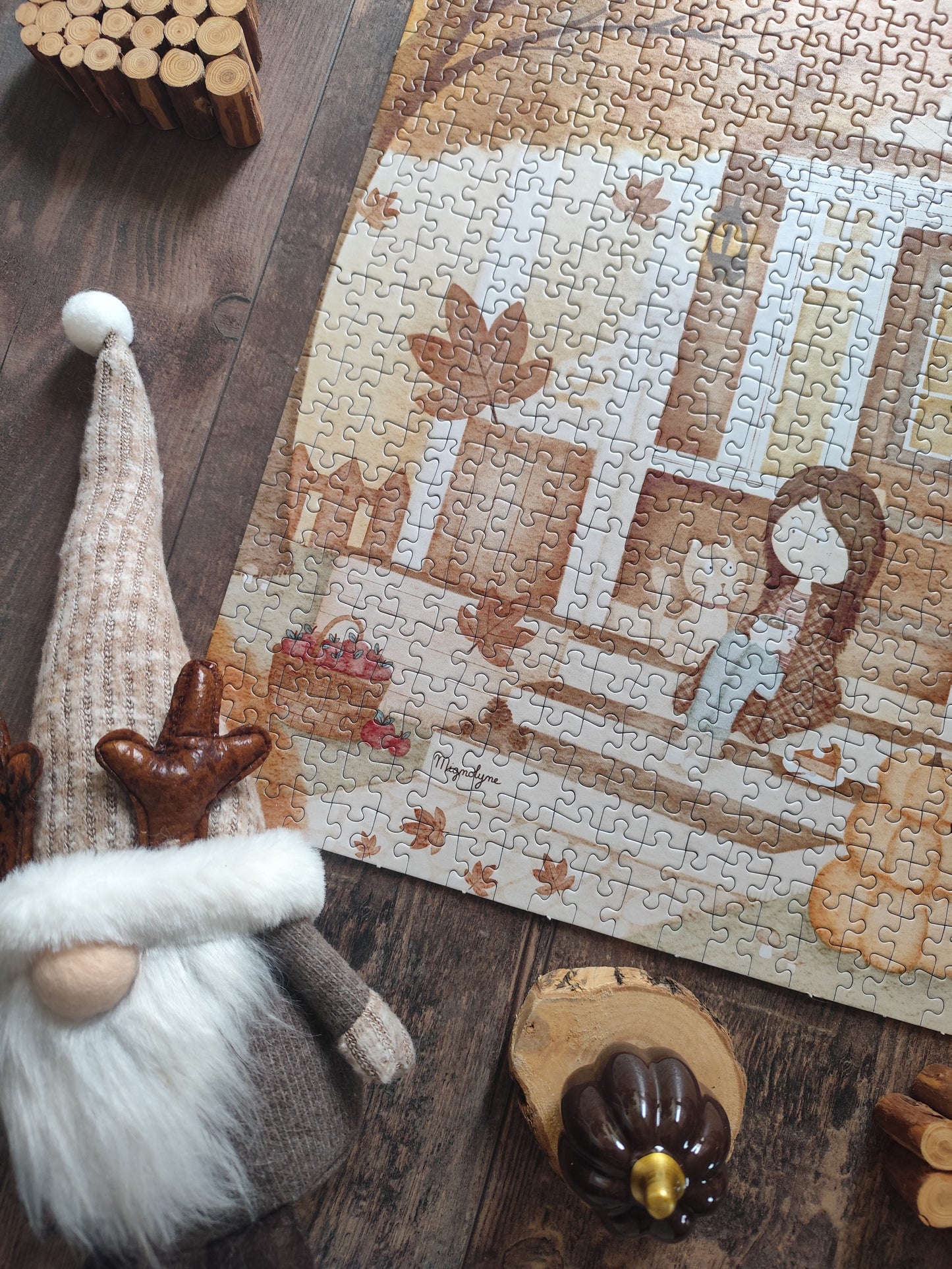 Puzzle "Sous le porche" 500 pièces par Atelier mignolyne