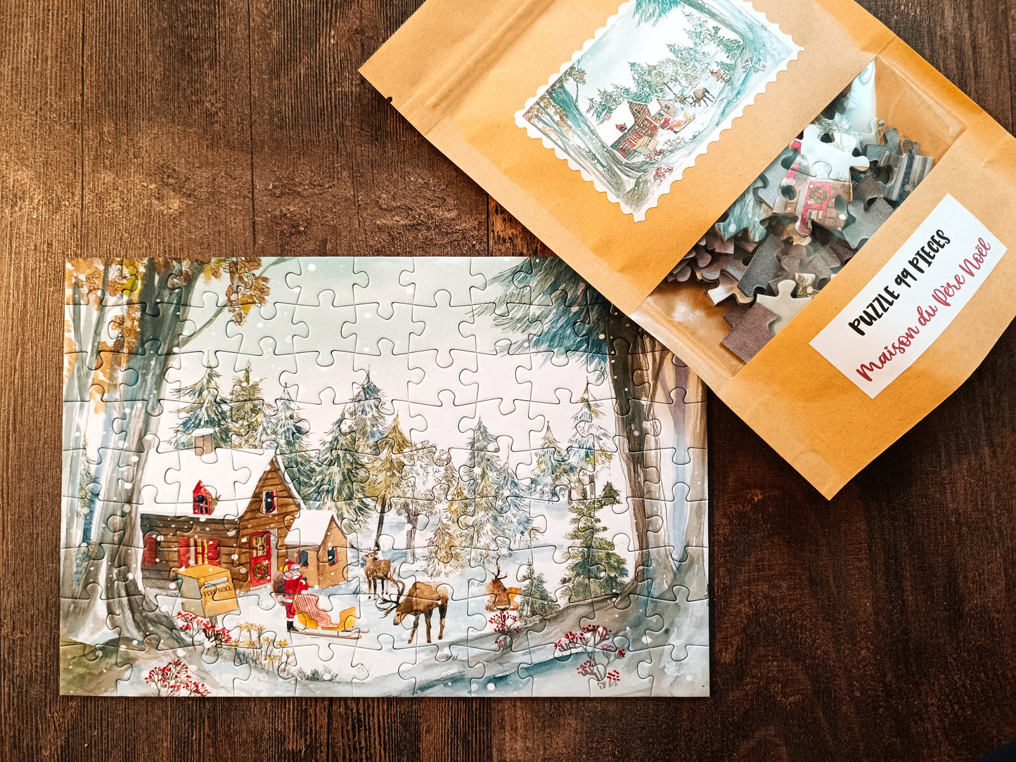 99 piece puzzle "Maison du Père Noël" by Delphine Balme