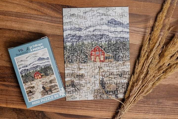 “Winter in the mountains” by Les minis de RoseWillie et La Fabrique, 99 pieces