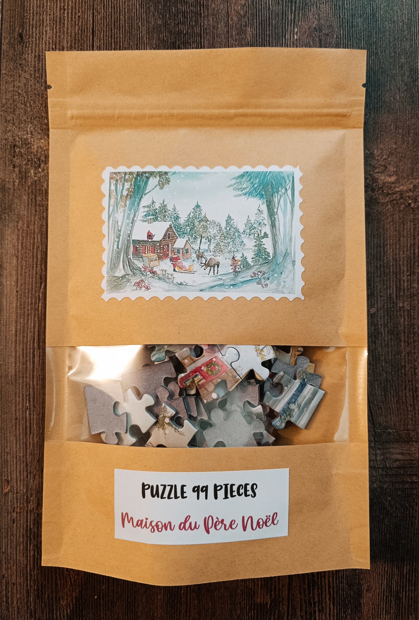 99 piece puzzle "Maison du Père Noël" by Delphine Balme